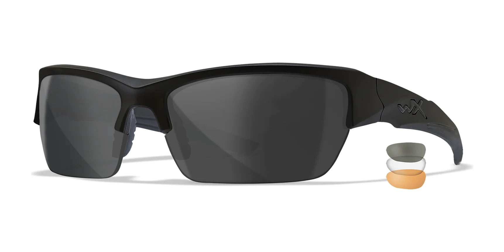Wiley X VALOR Safety Glasses Matte Black / Clear, Smoke Grey, Light Rust