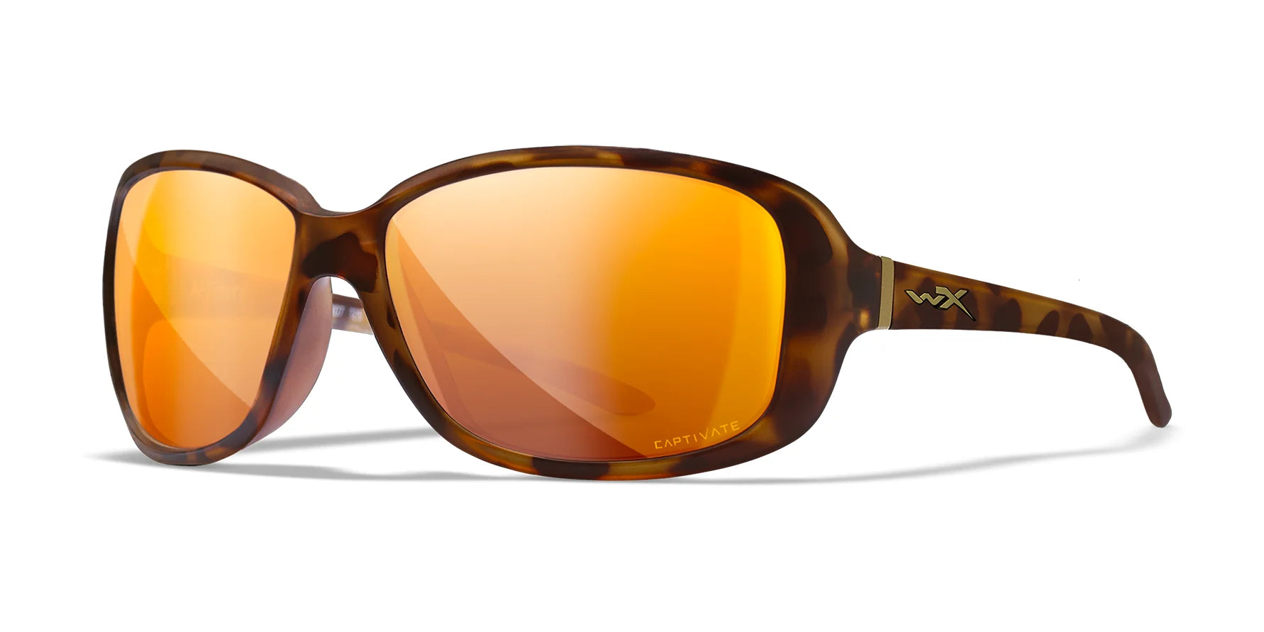 Wiley X AFFINITY Sunglasses Matte Demi / CAPTIVATE™ Polarized Bronze Mirror
