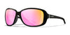 Wiley X AFFINITY Sunglasses | Size 61 / Gloss Black / CAPTIVATE™ Polarized Rose Gold Mirror