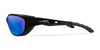 Wiley X AIRRAGE Safety Glasses | Size 61 / Gloss Black / CAPTIVATE™ Polarized Blue Mirror