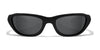 Wiley X AIRRAGE Safety Glasses | Size 61 / Gloss Black / CAPTIVATE™ Polarized Blue Mirror