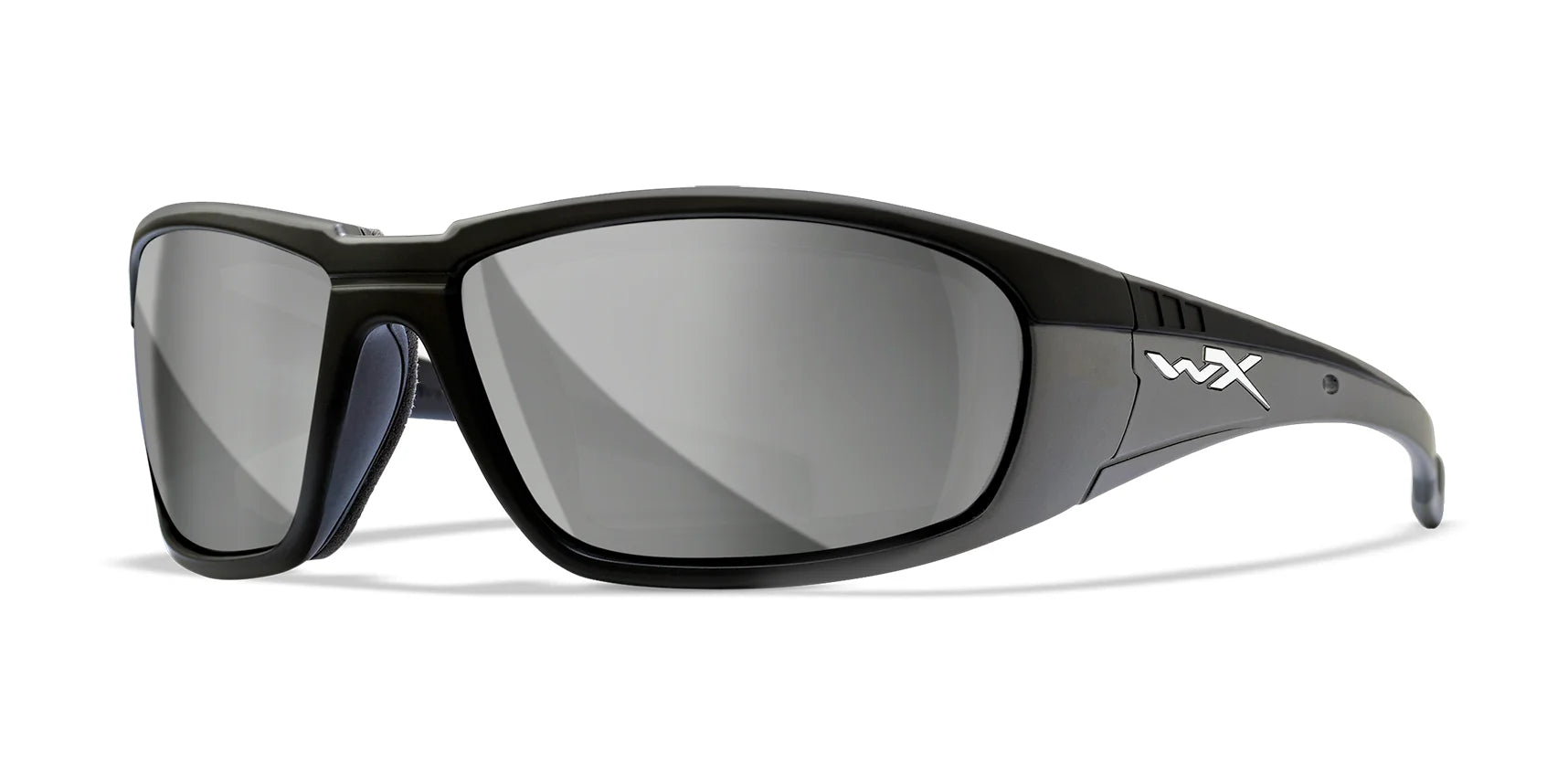 Wiley X BOSS Sunglasses Gloss Black / Silver Flash