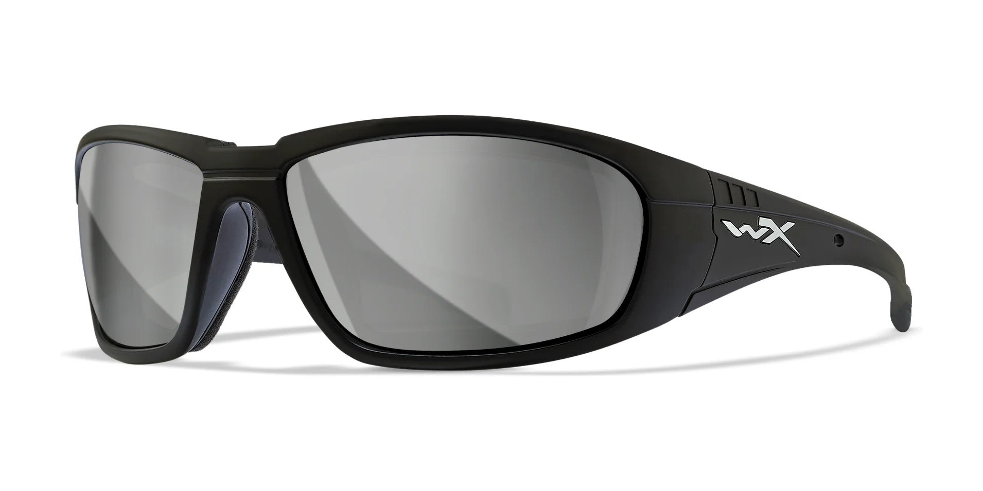 Wiley X BOSS Sunglasses Matte Black / Silver Flash