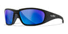 Wiley X BOSS Sunglasses | Size 68 / Matte Black / CAPTIVATE™ Polarized Blue Mirror