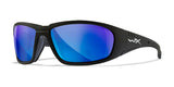 Wiley X BOSS Sunglasses Matte Black / CAPTIVATE™ Polarized Blue Mirror