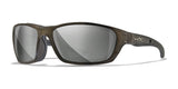 Wiley X BRICK Safety Glasses Crystal Metallic / Silver Flash