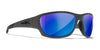 Wiley X CLIMB Sunglasses | Size 66 / Matte Grey / CAPTIVATE™ Polarized Blue Mirror