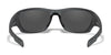 Wiley X CLIMB Sunglasses | Size 66 / Matte Grey / CAPTIVATE™ Polarized Blue Mirror