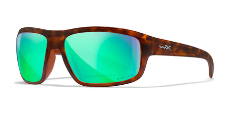 Wiley X CONTEND Sunglasses Matte Demi / CAPTIVATE™ Polarized Green Mirror