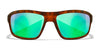 Wiley X CONTEND Sunglasses | Size 62 / Matte Demi / CAPTIVATE™ Polarized Green Mirror