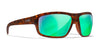 Wiley X CONTEND Sunglasses | Size 62 / Matte Demi / CAPTIVATE™ Polarized Green Mirror