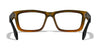 Wiley X CONTOUR Eyeglasses | Size 54 / Gloss Black to Brown Stripe