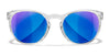 Wiley X COVERT Sunglasses | Size 56 / Gloss Crystal Light Sapphire Blue / CAPTIVATE™ Polarized Blue Mirror