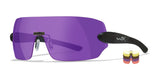 Wiley X DETECTION Sunglasses & 5 Lens Matte Black / Clear, Yellow, Orange, Purple, Copper