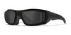 Wiley X ENZO Safety Glasses | Size 64 / Matte Black with Rx Rim / Smoke Grey