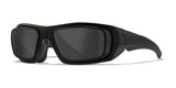 Wiley X ENZO Safety Glasses Matte Black with Rx Rim / Smoke Grey