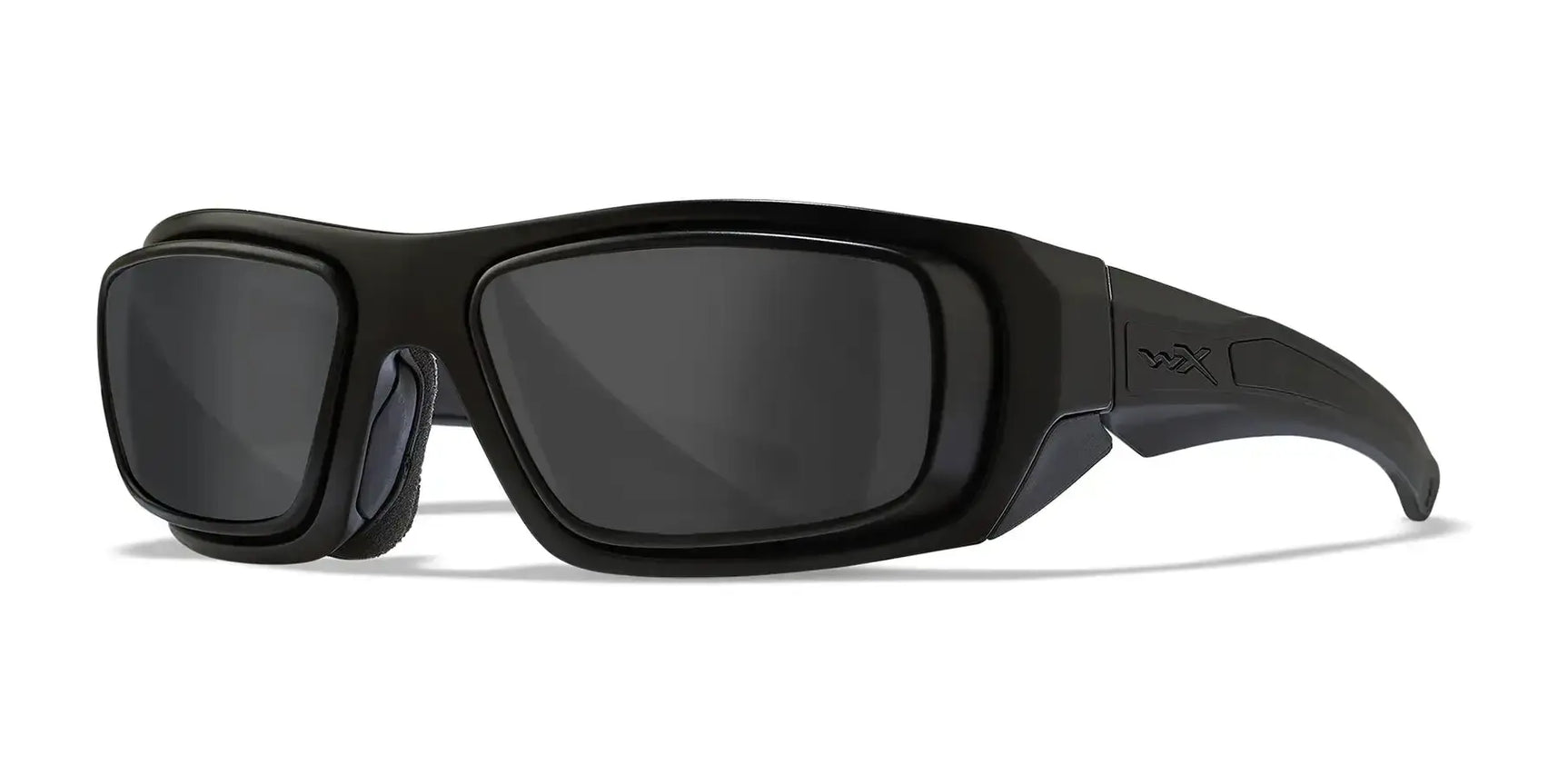 Wiley X ENZO Safety Glasses Matte Black with Rx Rim / Smoke Grey