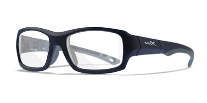 Wiley X FIERCE Eyeglasses Matte Blue Indigo and Grey / Clear