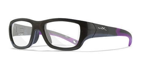 Wiley X FLASH Eyeglasses Graphite and Purple / Clear