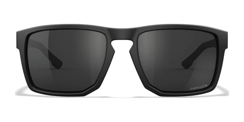 Wiley X FOUNDER Sunglasses / Size 56 / Matte Black / CAPTIVATE™ Non-Polarized Grey