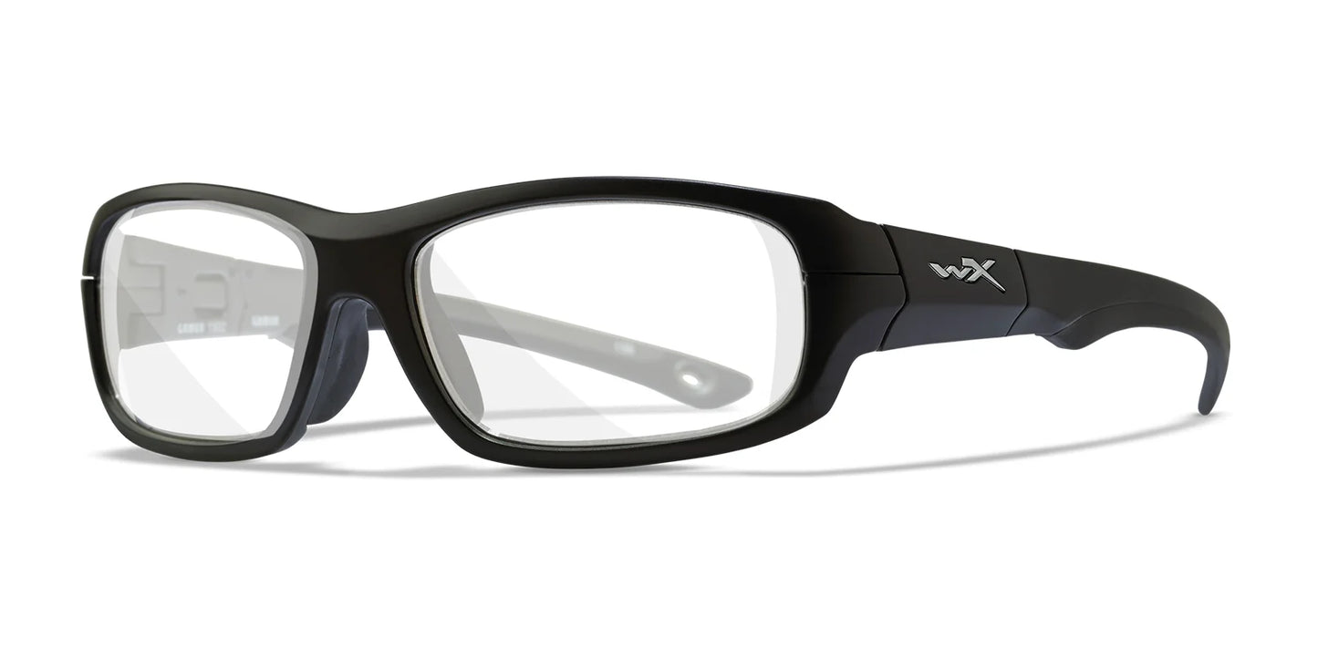 Wiley X GAMER Eyeglasses Matte Black and Dark Silver / Clear