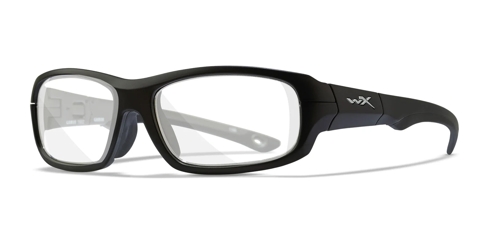 Wiley X GAMER Eyeglasses Matte Black and Dark Silver / Clear