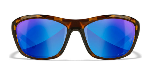 Wiley X GLORY Sunglasses / Size 63 / Gloss Demi / CAPTIVATE™ Polarized Blue Mirror