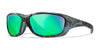 Wiley X GRAVITY Safety Glasses | Size 63 / Kryptek® Neptune™ / CAPTIVATE™ Polarized Green Mirror