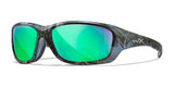 Wiley X GRAVITY Safety Glasses Kryptek® Neptune™ / CAPTIVATE™ Polarized Green Mirror