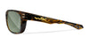 Wiley X HUDSON Sunglasses | Size 54 / Gloss Demi / Polarized Smoke Green