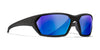 Wiley X IGNITE Sunglasses | Size 65 / Matte Black / Polarized Blue Mirror