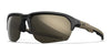 Wiley X JAKL Sunglasses | Size 67 / Matte Black & Tan / CAPTIVATE™ Non-Polarized Tungsten Mirror