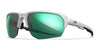 Wiley X JAKL Sunglasses | Size 67 / Polished White / CAPTIVATE™ Polarized Green Mirror