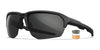 Wiley X JAKL Sunglasses | Size 67 / Matte Black / Lens Pack: Grey/Clear/Rust Lens