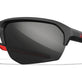 Matte Black Red Rubber