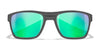 Wiley X KINGPIN Sunglasses | Size 60 / Matte Graphite / CAPTIVATE™ Polarized Blue Mirror