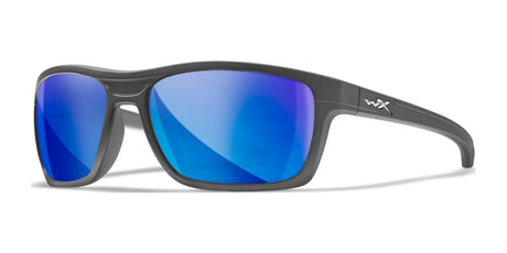 Wiley X KINGPIN Sunglasses Matte Graphite / Polarized Blue Mirror