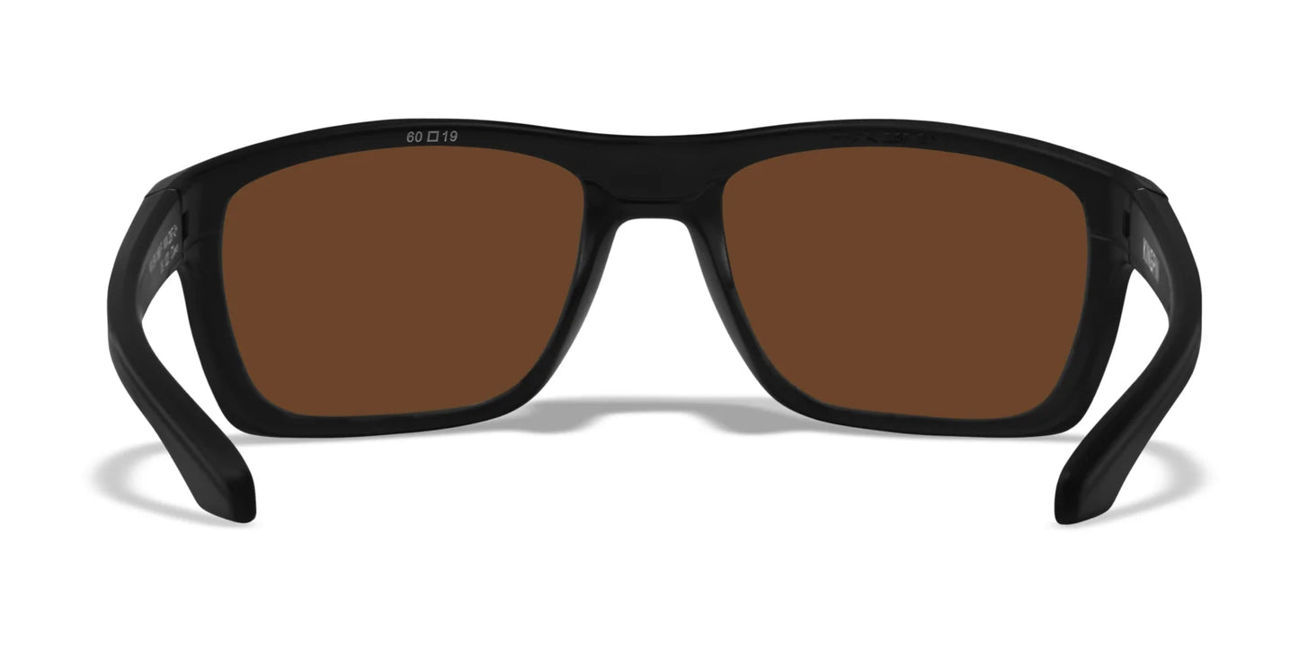 Wiley X KINGPIN Sunglasses Matte Black / CAPTIVATE™ Polarized Bronze Mirror