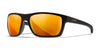 Wiley X KINGPIN Sunglasses | Size 60 / Matte Black / CAPTIVATE™ Polarized Bronze Mirror