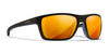 Wiley X KINGPIN Sunglasses | Size 60 / Matte Graphite / CAPTIVATE™ Polarized Blue Mirror