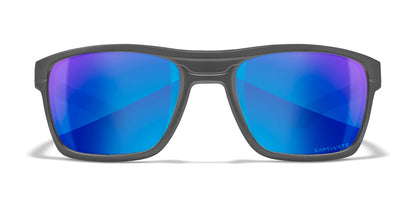 Wiley X KINGPIN Sunglasses Matte Graphite / CAPTIVATE™ Polarized Blue Mirror