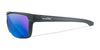 Wiley X KINGPIN Sunglasses | Size 60 / Matte Graphite / CAPTIVATE™ Polarized Blue Mirror