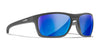 Wiley X KINGPIN Sunglasses | Size 60 / Matte Graphite / CAPTIVATE™ Polarized Blue Mirror