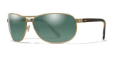 Wiley X KLEIN Sunglasses Gold / Polarized Smoke Green