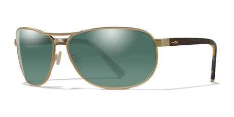 Wiley X KLEIN Sunglasses Gold / Polarized Smoke Green