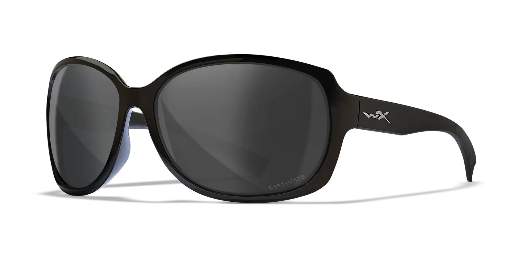Wiley X MYSTIQUE Sunglasses Gloss Black / CAPTIVATE™ Polarized Grey