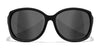 Wiley X MYSTIQUE Sunglasses | Size 64 / Gloss Black / CAPTIVATE™ Polarized Grey