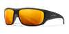 Wiley X OMEGA Safety Glasses | Size 66 / Matte Black / CAPTIVATE™ Polarized Bronze Mirror