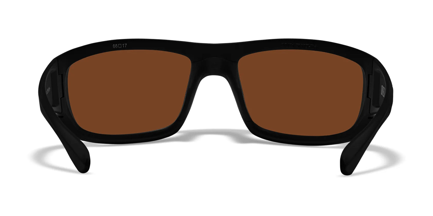Wiley X OMEGA Sunglasses Matte Black / CAPTIVATE™ Polarized Bronze Mirror