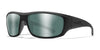 Wiley X OMEGA Safety Glasses | Size 66 / Matte Black / Polarized Green Platinum Flash